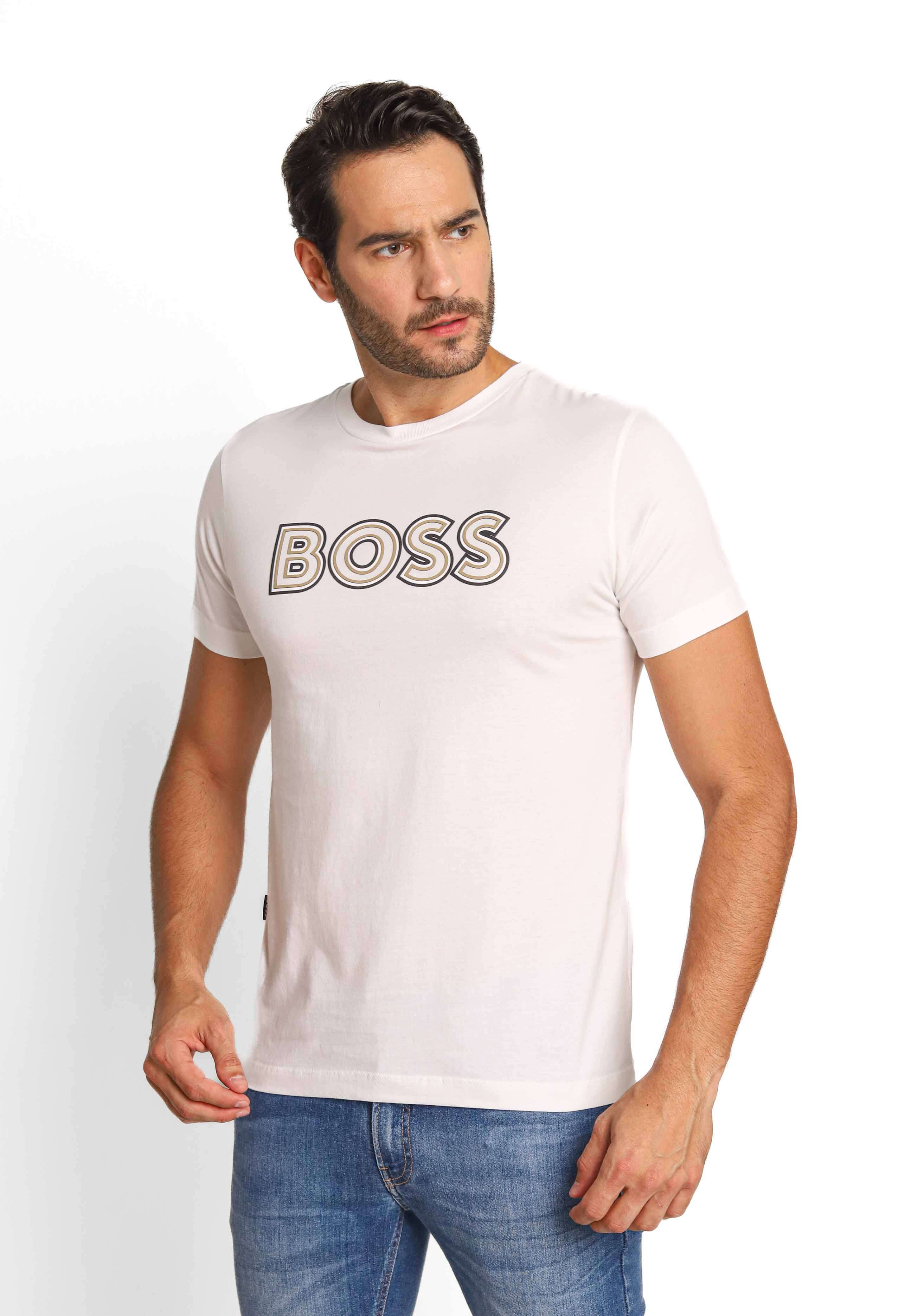 Camiseta Hugo Boss Logo Central. - LIVE