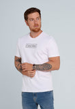 Camiseta Calvin Klein Logo Retângulo Branco
