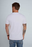 Camiseta Calvin Klein Logo Retângulo Branco