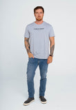 Camiseta Calvin Klein Flame Mescla Ny Azul