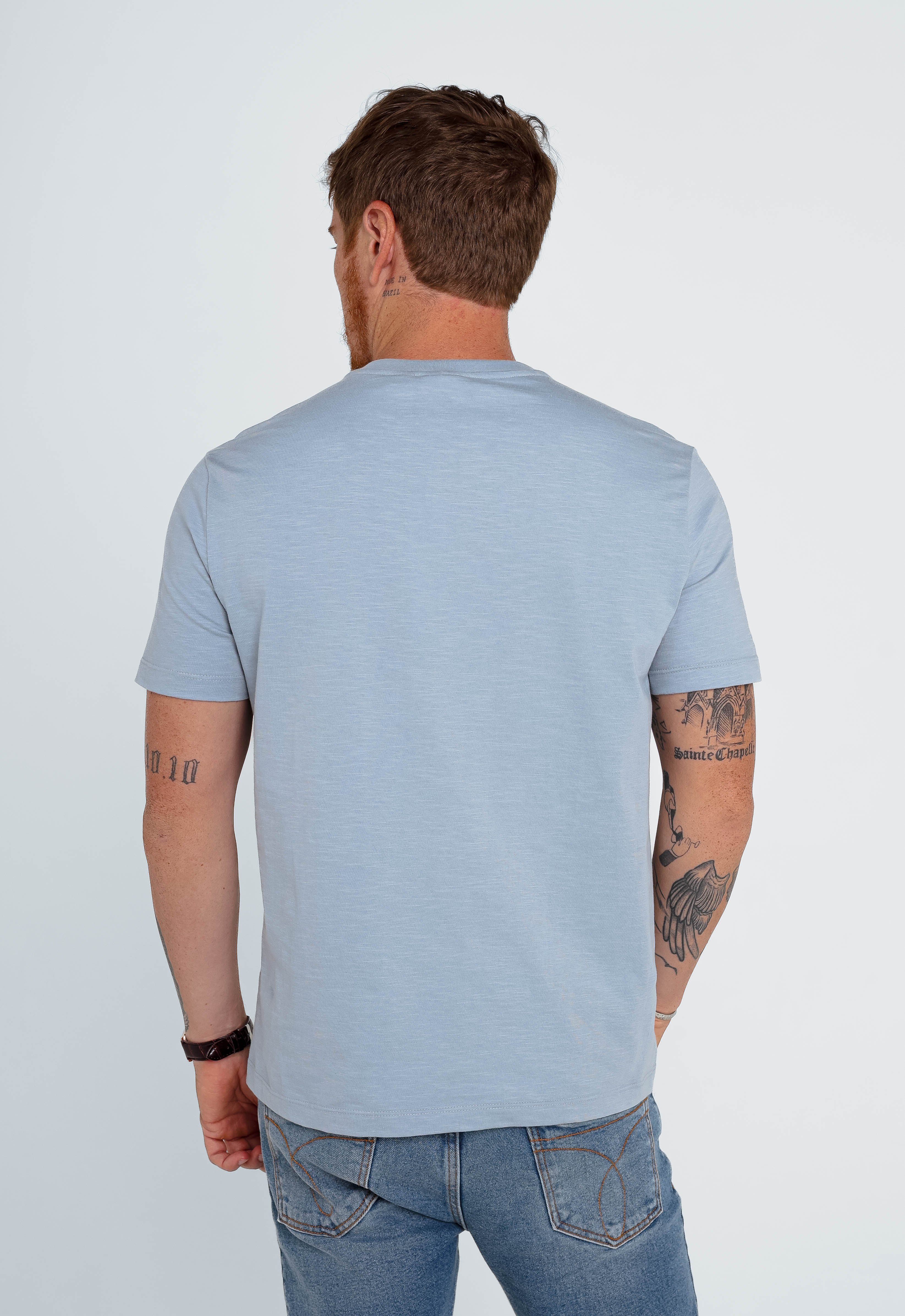 Camiseta Calvin Klein Flamê Logo Central
