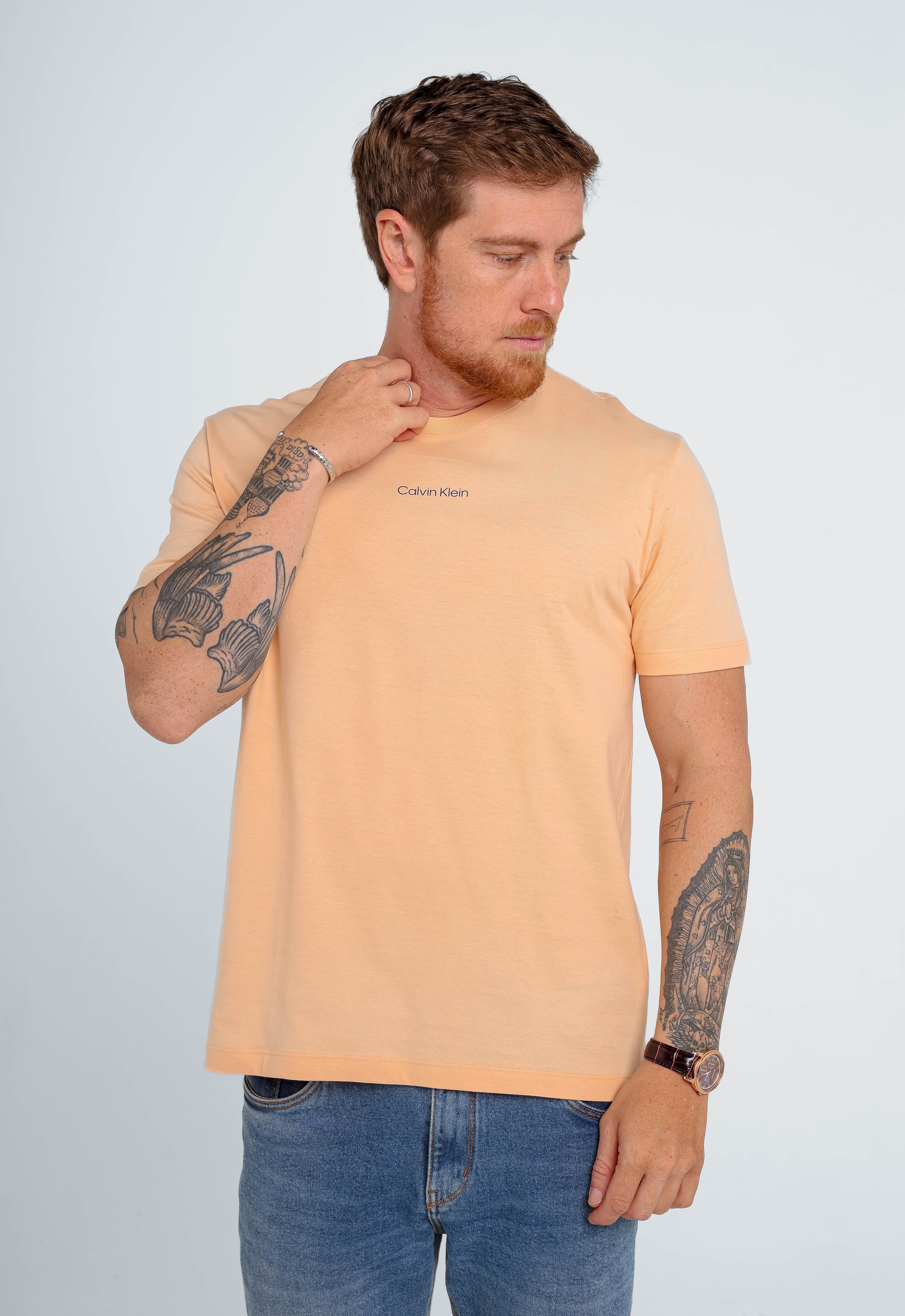 Camiseta Calvin Klein Sustainable Laranja Claro