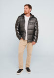 Jaqueta Venum Nylon Puffer Ziper Peito Cinza Vnm228026