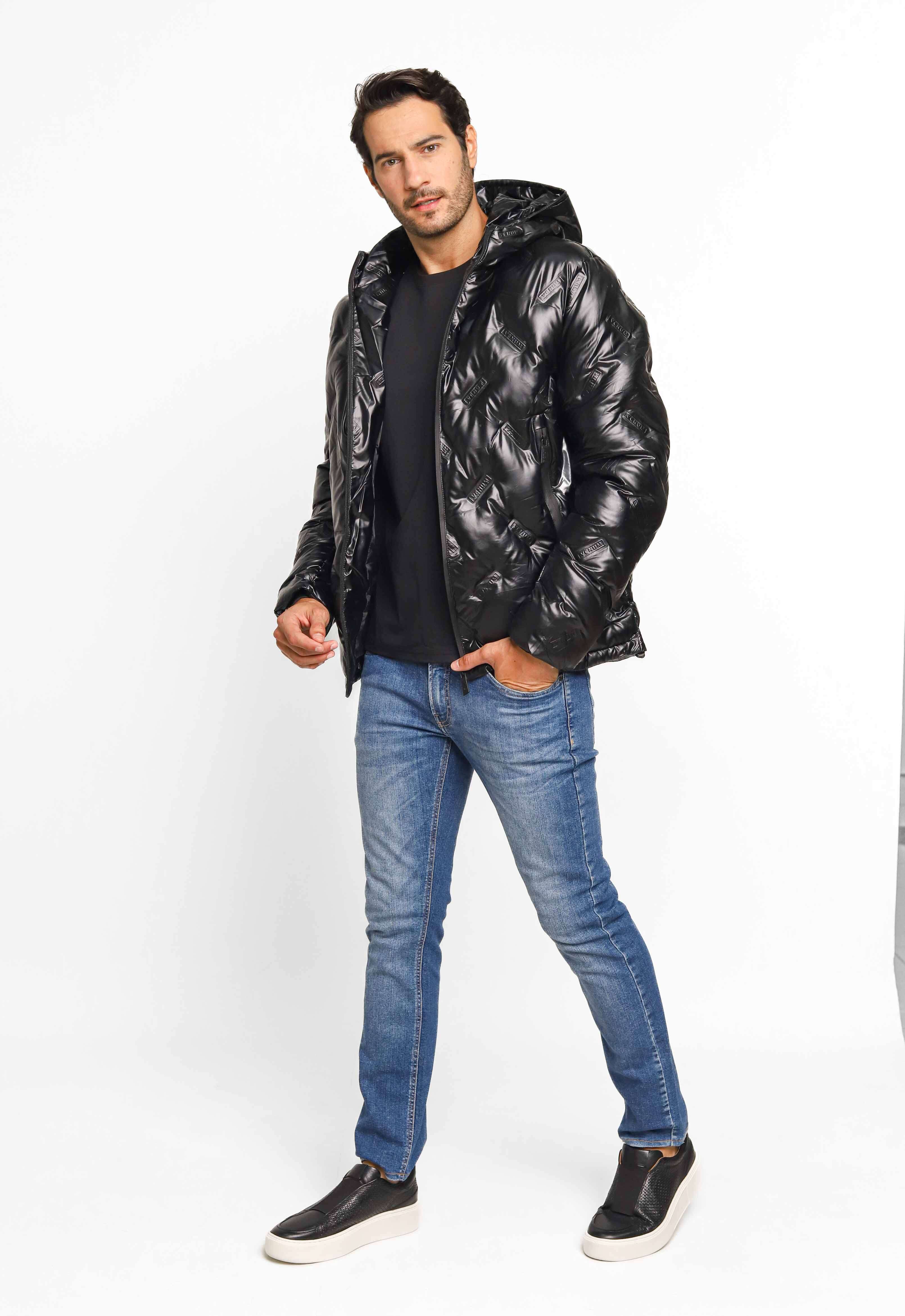 Jaqueta Venum Nylon Puffer Ziper Preta VNM228024
