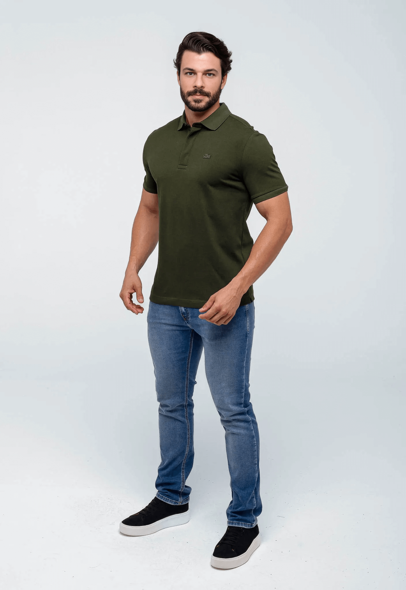 Polo Masculina Lacoste Paris Regular Fit