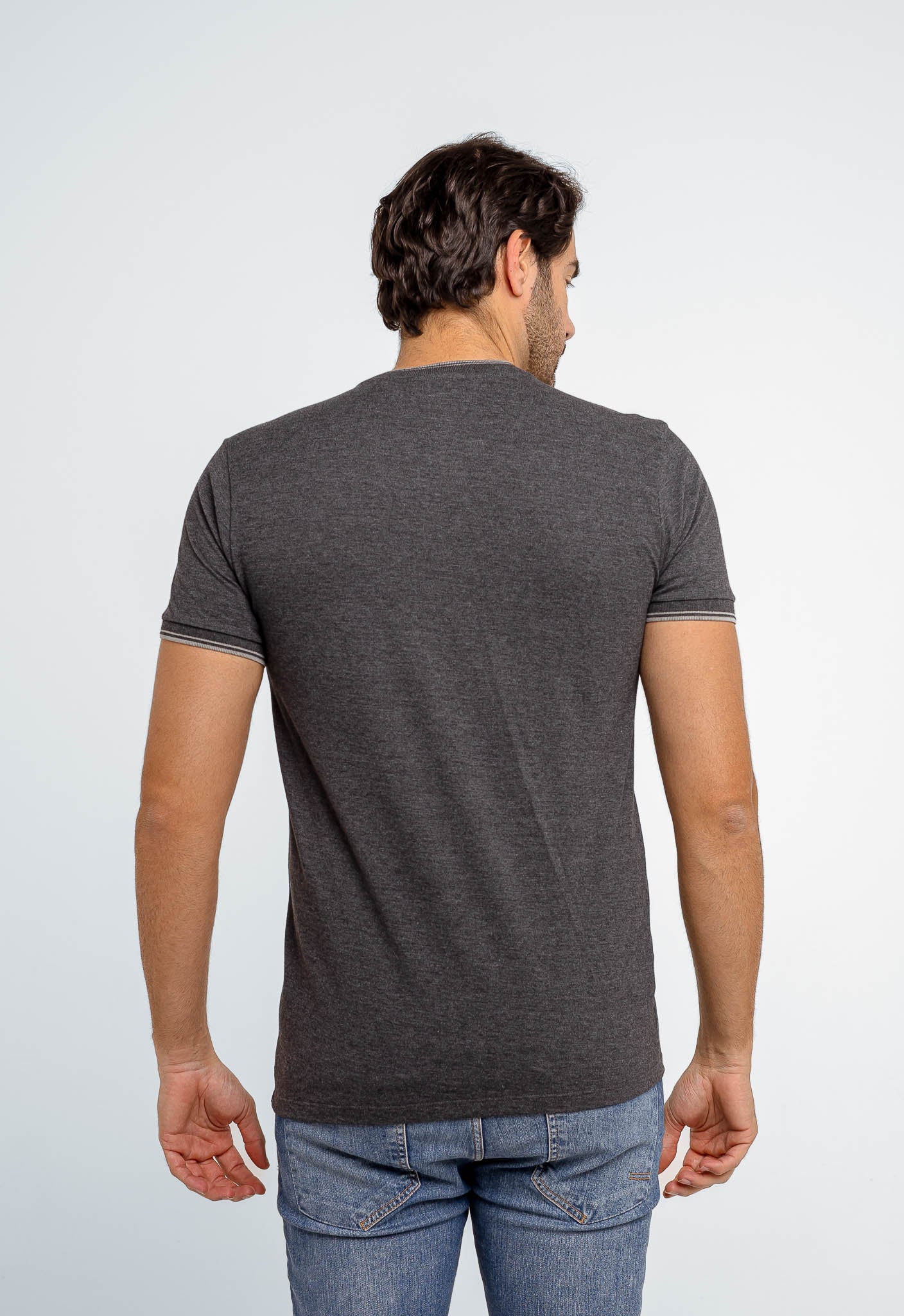 Polo  Masculina Calvin Klein Slim Fit Gola Portuguesa Ck Peito