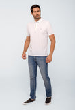 Polo Masculina Dom Henrico Poliamida Friso Central