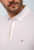 Polo Masculina Dom Henrico Poliamida Friso Central