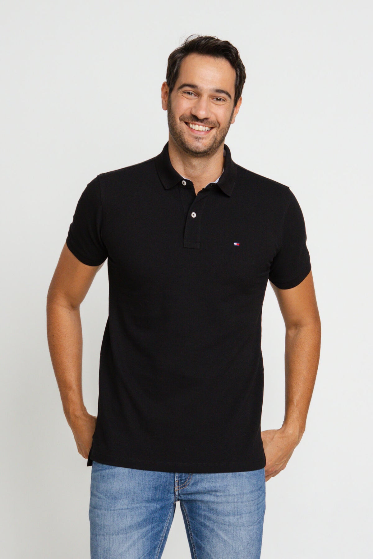 Polo Masculina Tommy Hilfiger Custom Fit - Sale.