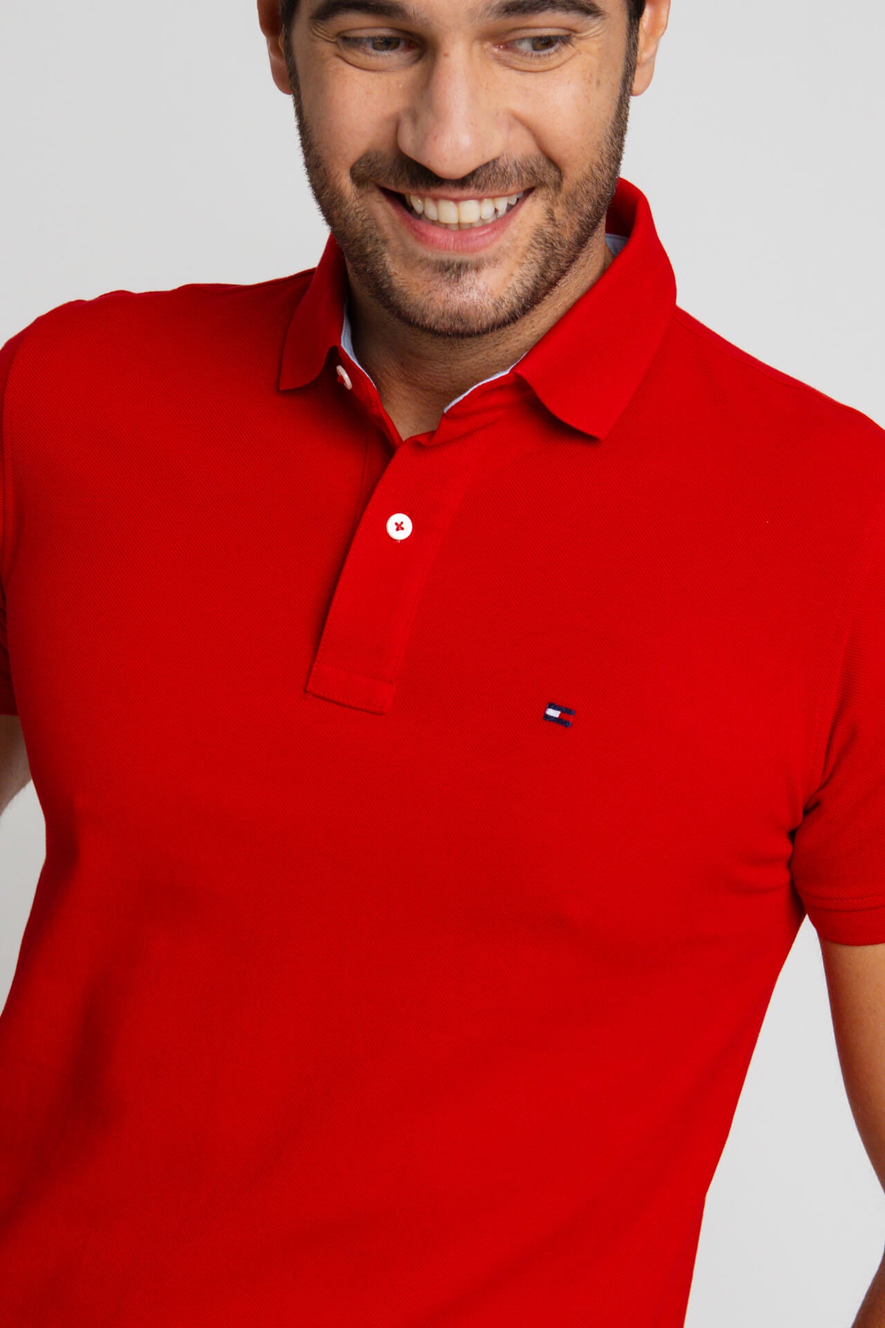 Polo Masculina Tommy Hilfiger Custom Fit - Sale.