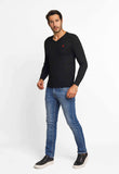 Suéter RL Gola V Preto