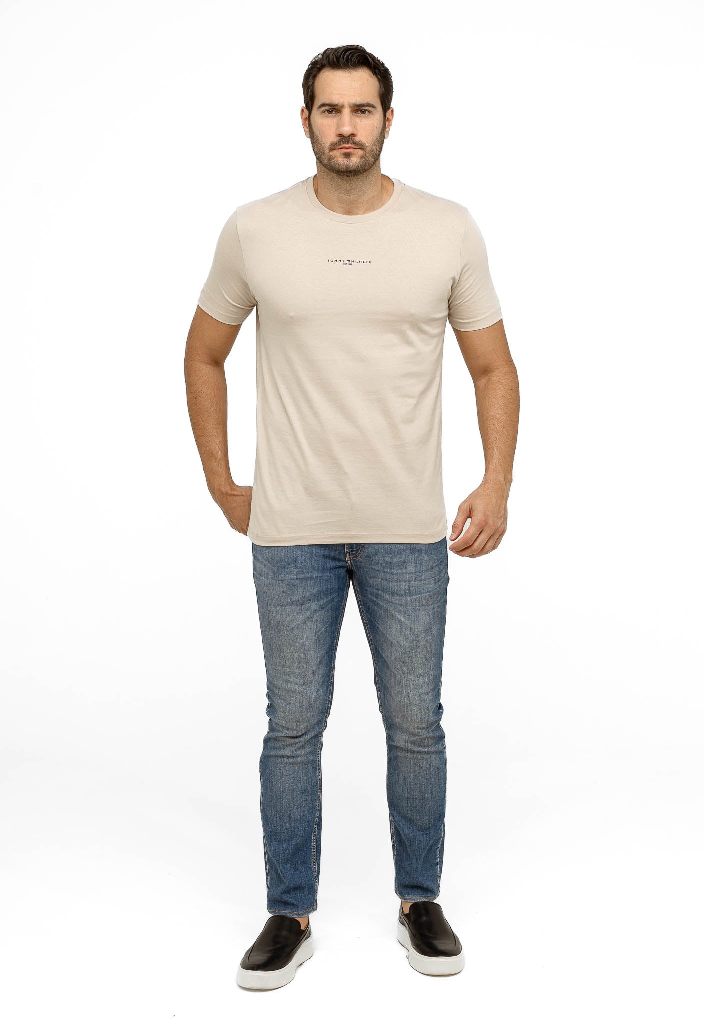 Camiseta Tommy Hilfiger Logo Central Tee
