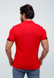 Polo Masculina Tommy Hilfiger Logo Manga