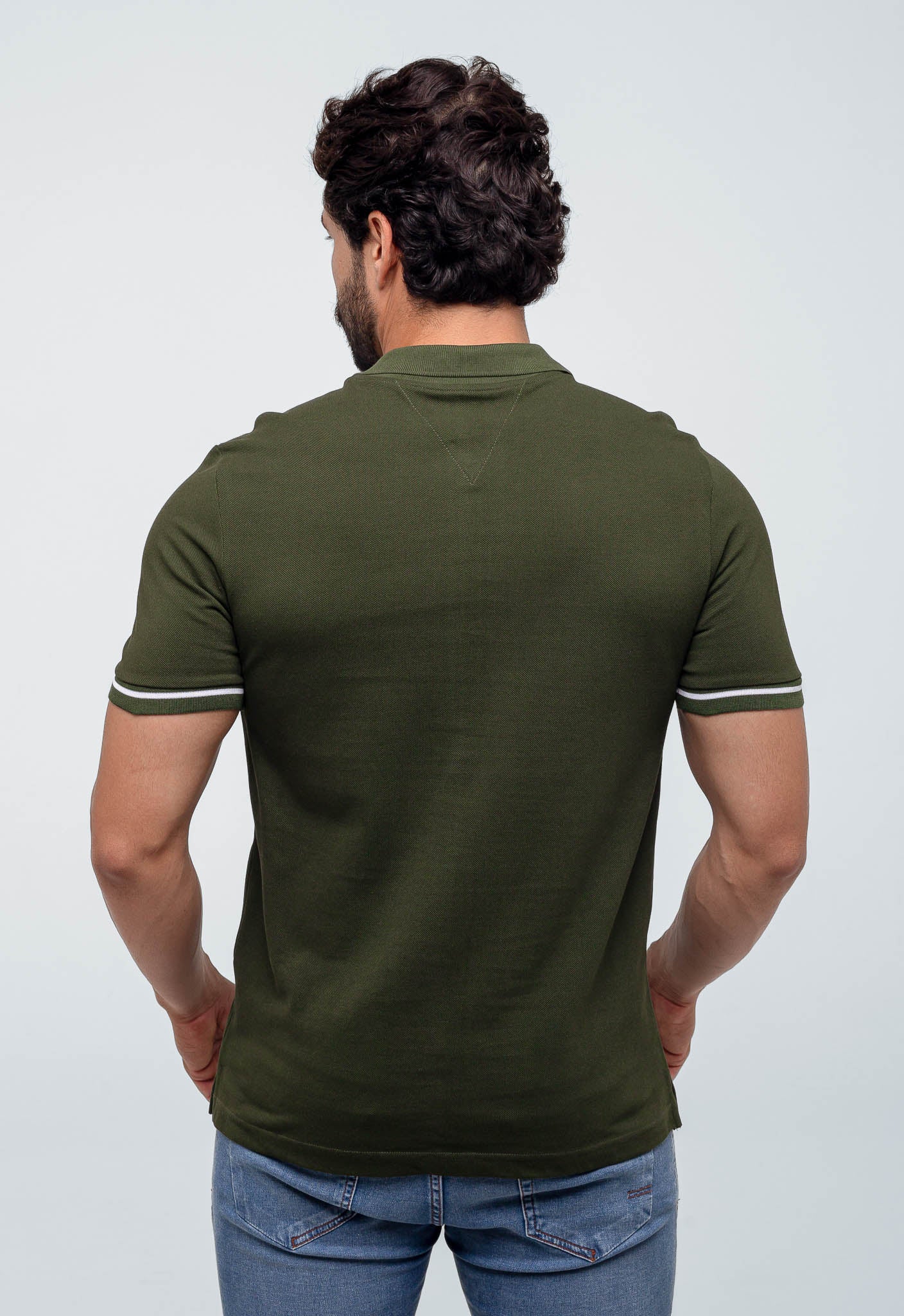 Polo Masculina Tommy Hilfiger Básica Logo Interno