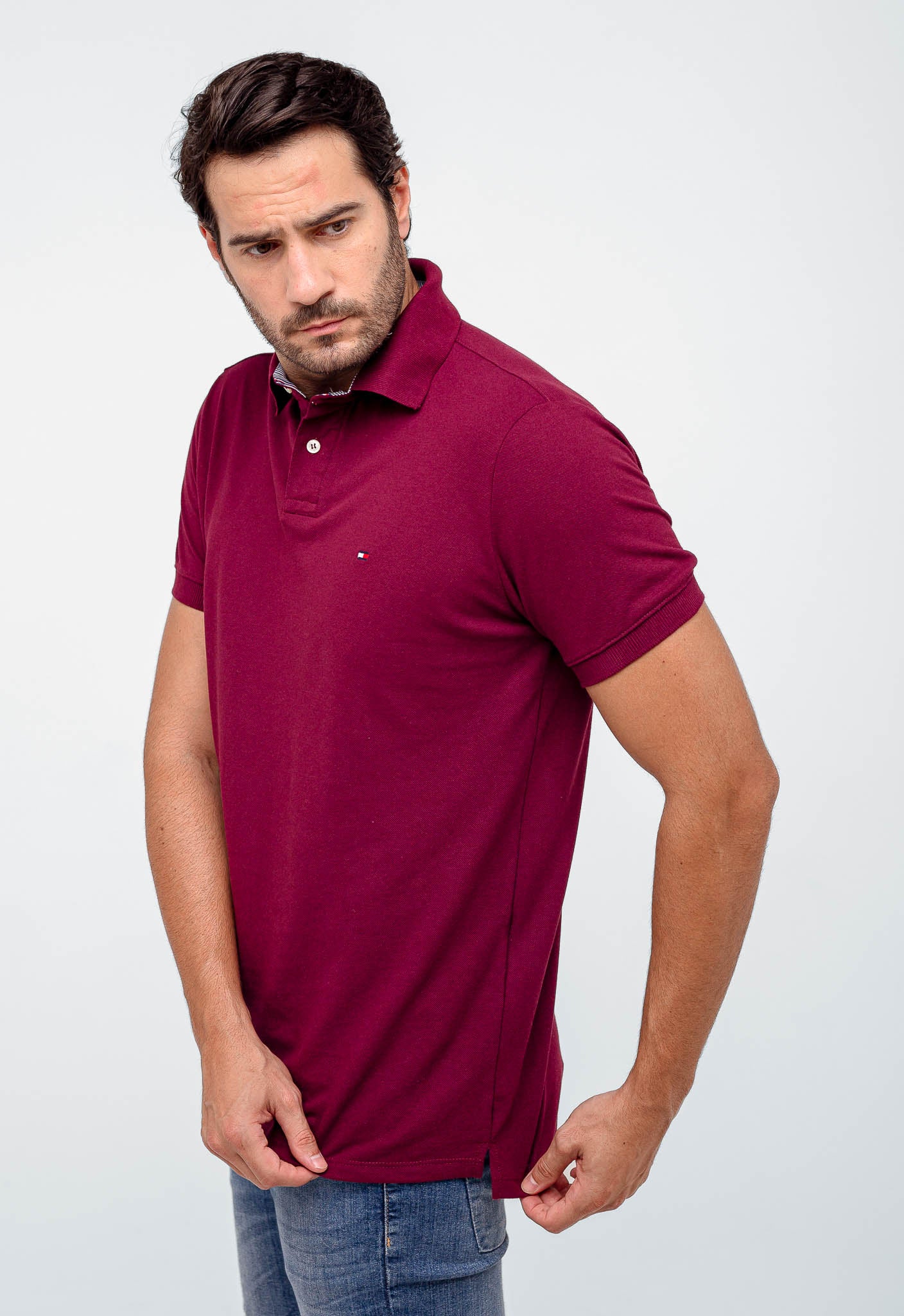 Polo Masculina Tommy Hilfiger Regular Fit - Sale.