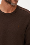 Suéter Sergio K Tricot Detalhe Camurça