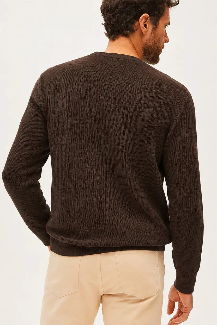 Suéter Sergio K Tricot Detalhe Camurça