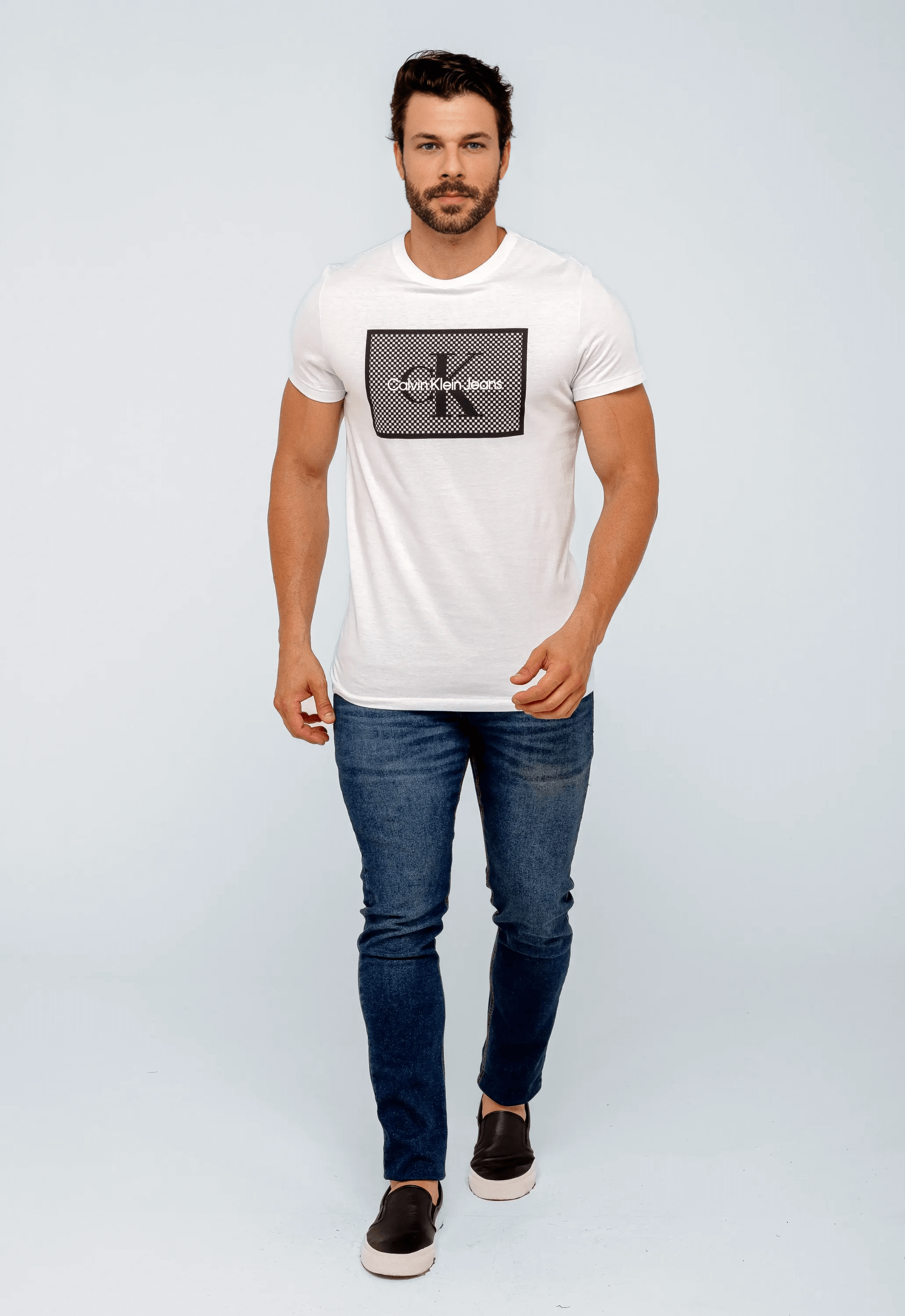 Camiseta Calvin Klein Jeans Estampa Central