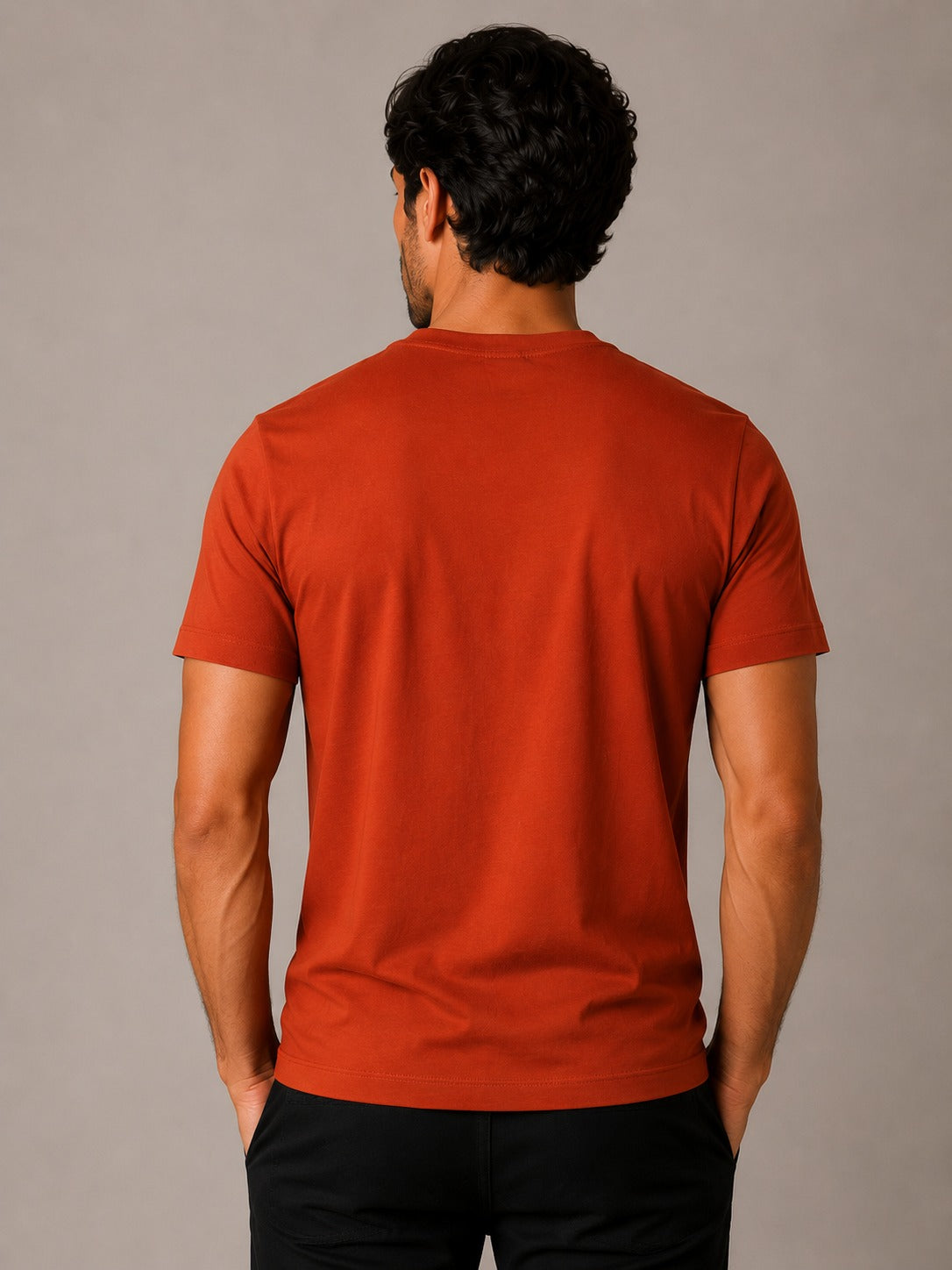 Camiseta Calvin Klein Logo Central Bordado