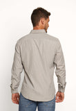 Camisa Dom Henrico Ml Regular Fit Cinza Quadriculada