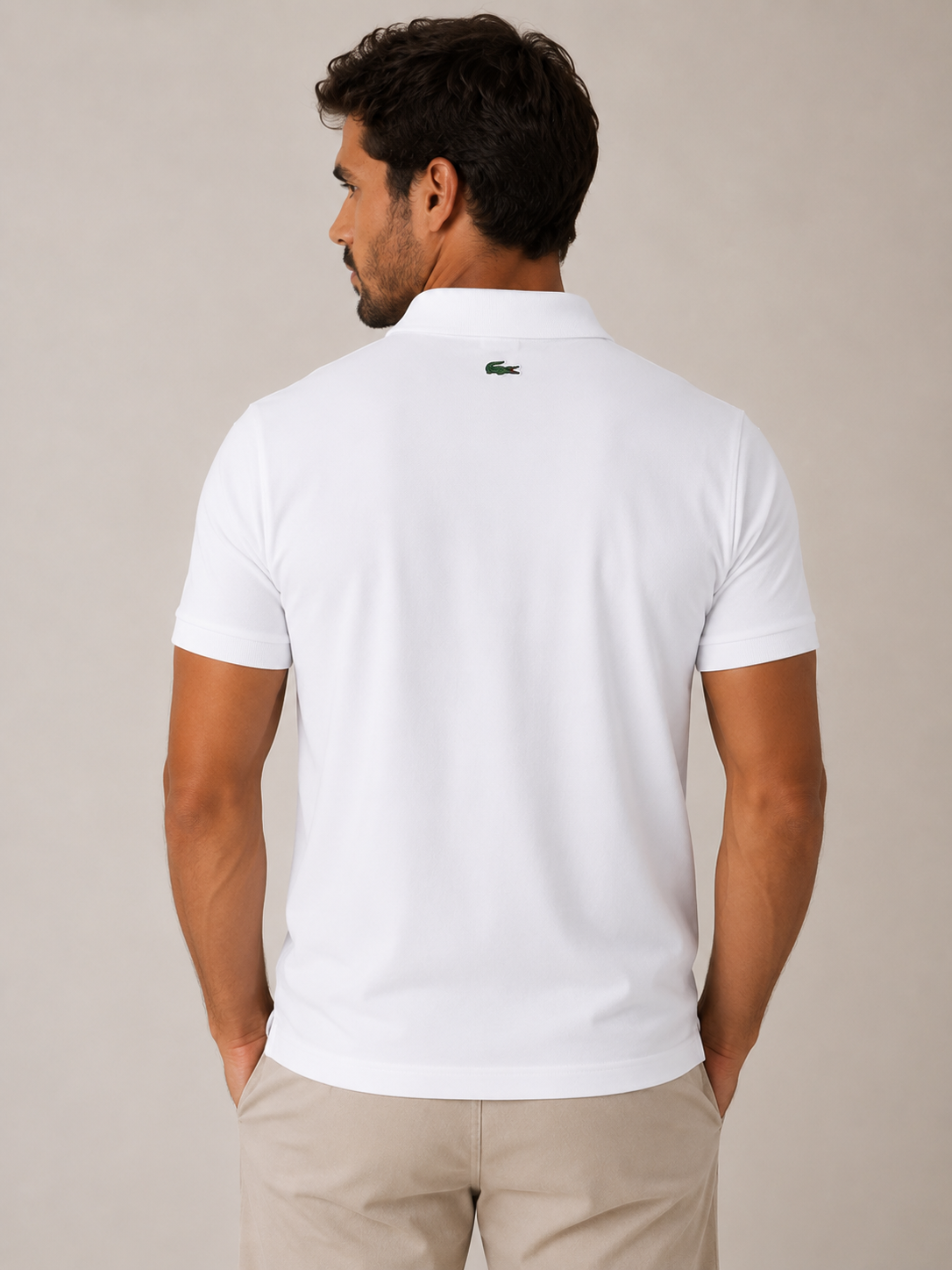 Polo Lacoste Slim Fit Logo Peito