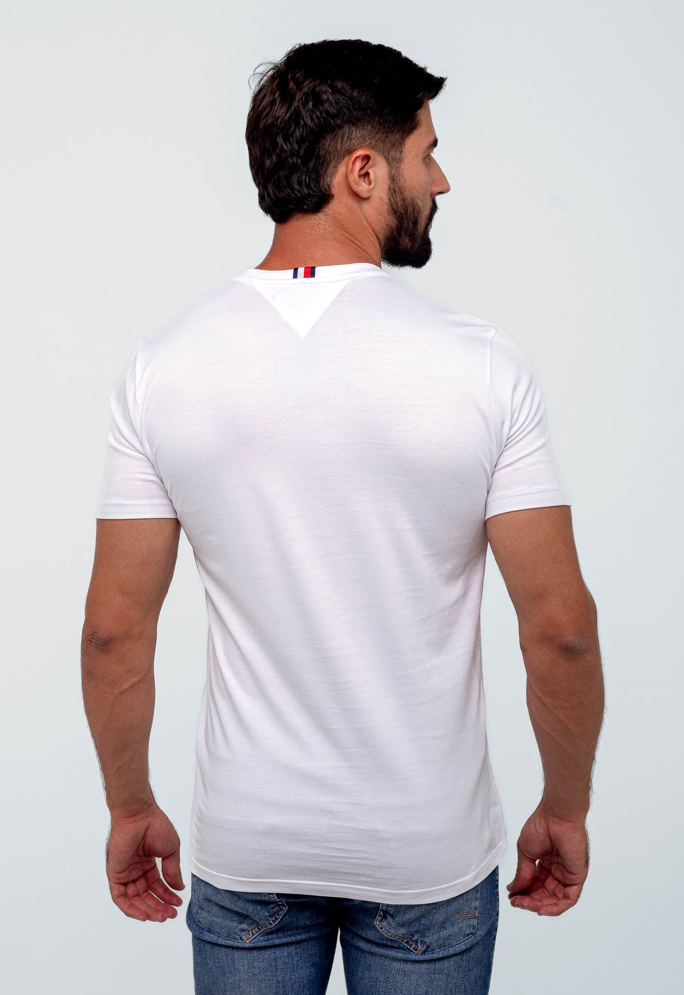 Camiseta Tommy Hilfiger Logo Gola