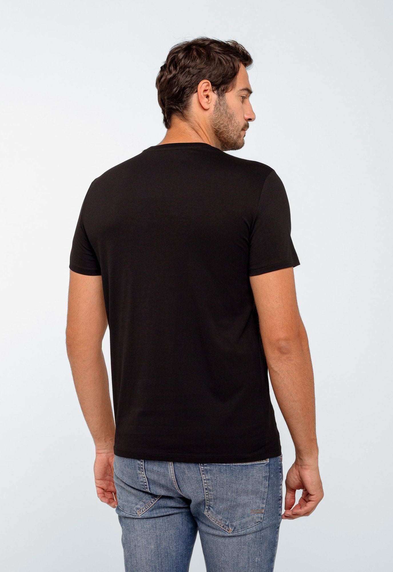 Camiseta Armani Exchange Regular Fit Logo Central - Sale