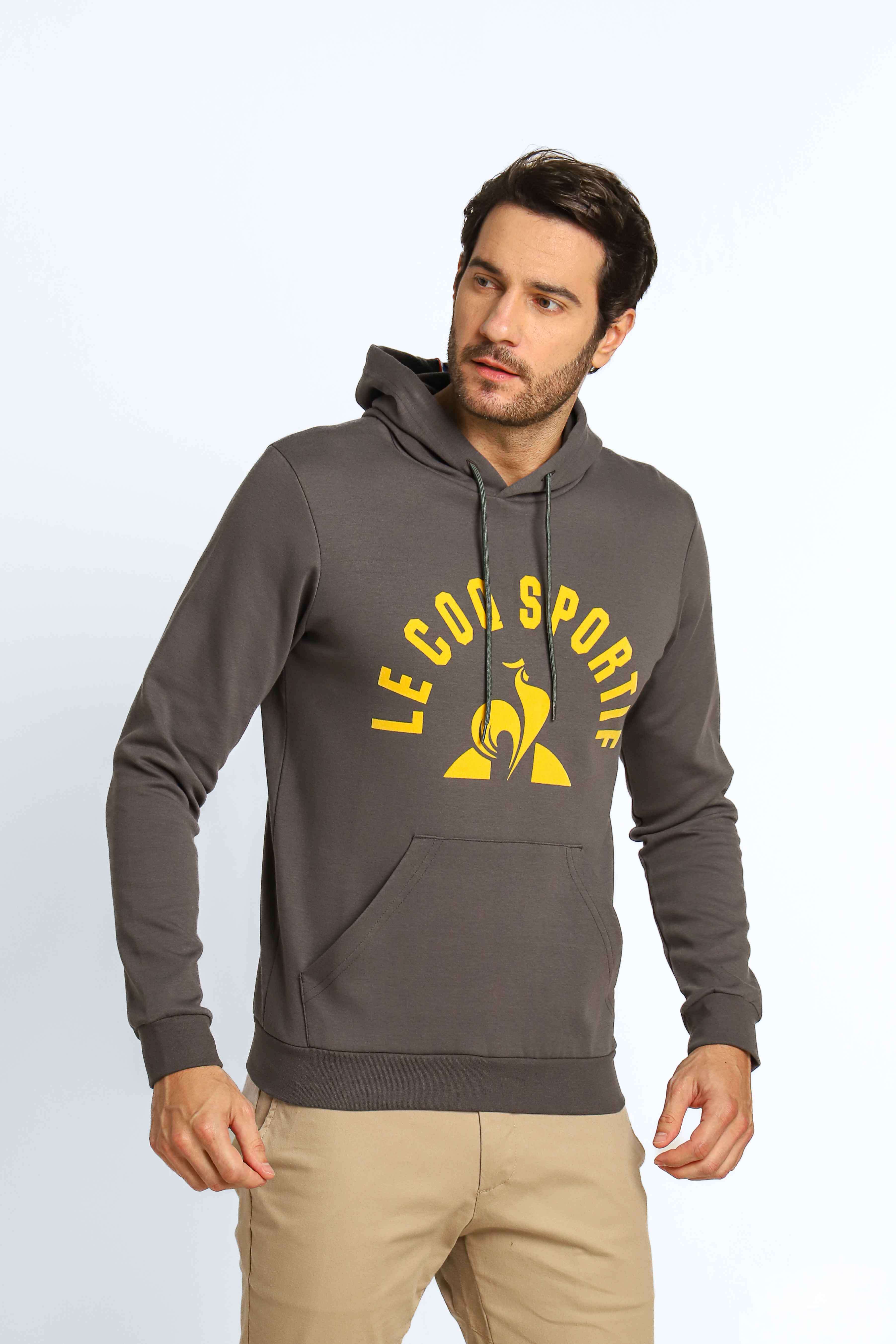 Moletom Le Coq Ess Hoody Arche Ss Magnet / Cinza