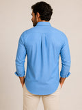 Camisa RL Custom Fit Jeans Medio Ponei Colorido