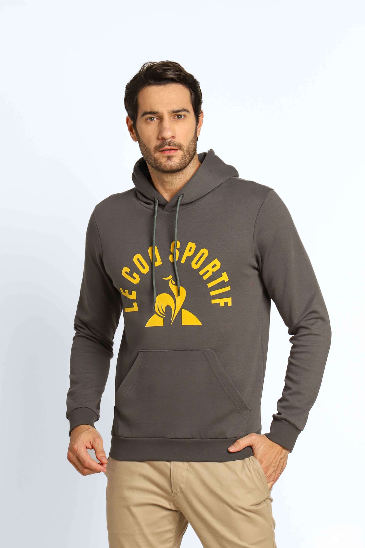 Moletom Le Coq Ess Hoody Arche Ss Magnet / Cinza