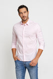Camisa Calvin Klein Slim Cannes Basica Essential Rosa Claro