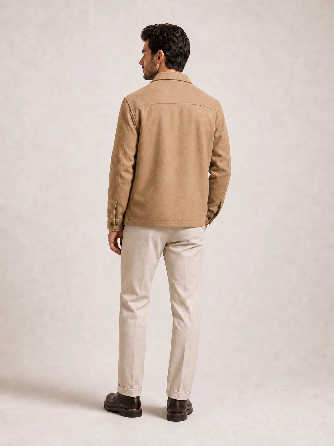 Jaqueta Masculina Suede Elegance Dom Henrico 2 Bolsos