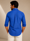 Camisa RL Xadrez Azul Ml Poney Preto