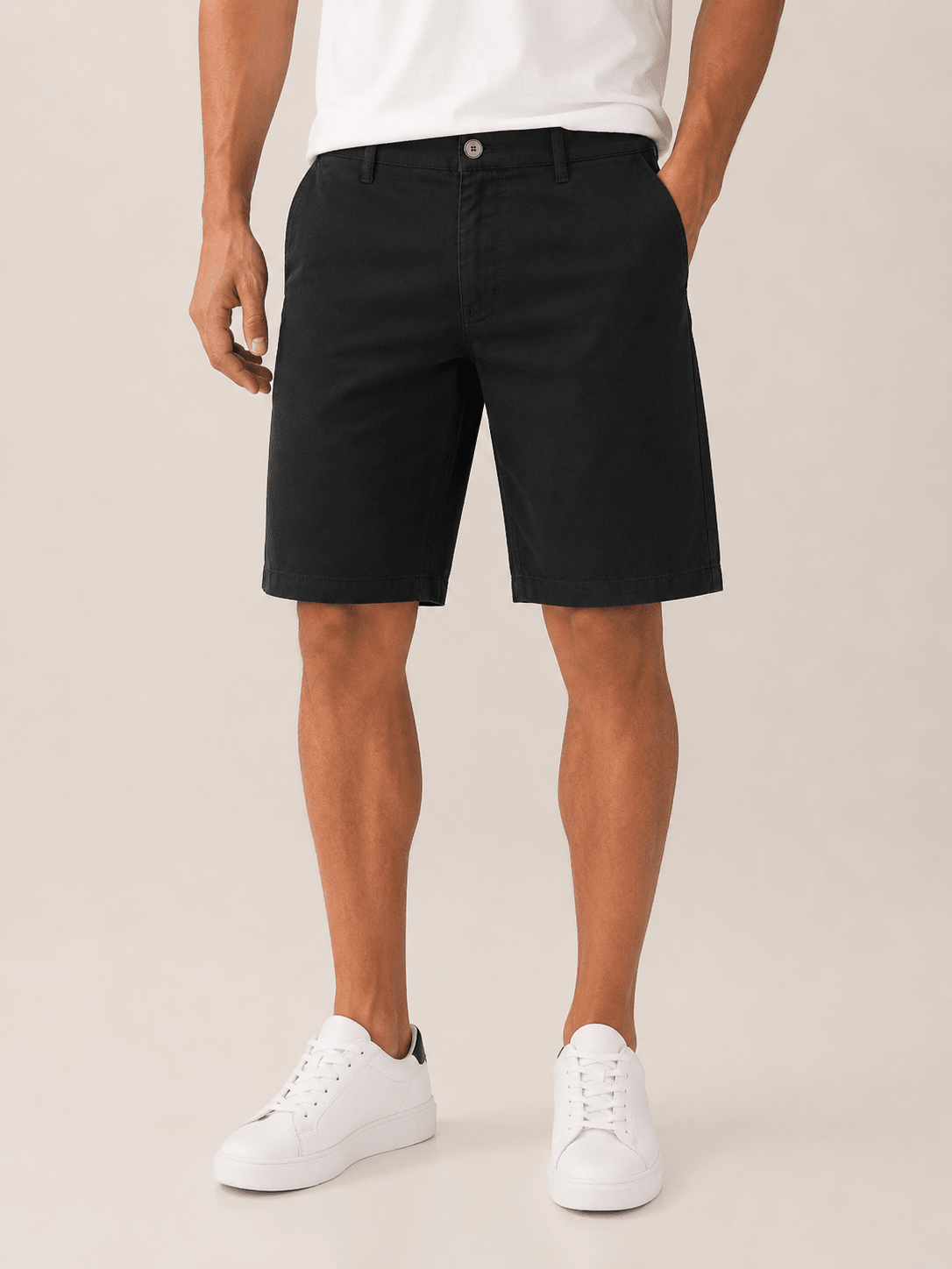 Bermuda Calvin Klein Chino Essentials Preto - Henri Store