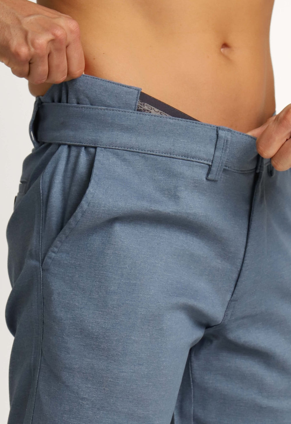 Bermuda Dom Henrico Azul Mescla Comfort - Henri Store