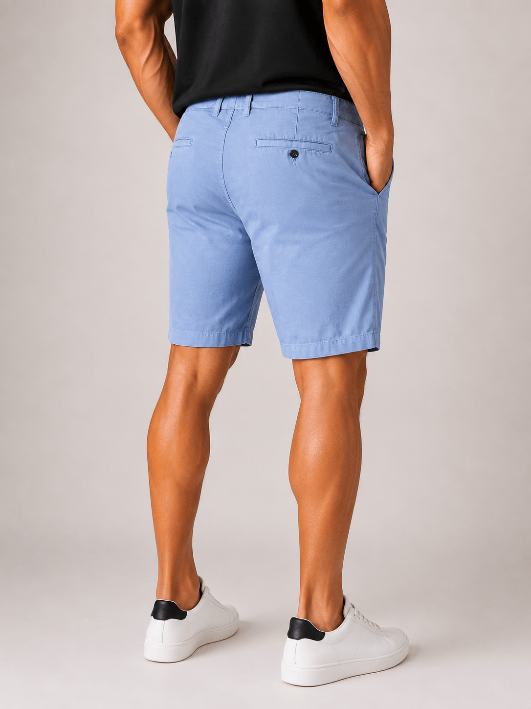 Bermuda Dom Henrico Sarja Azul - Henri Store