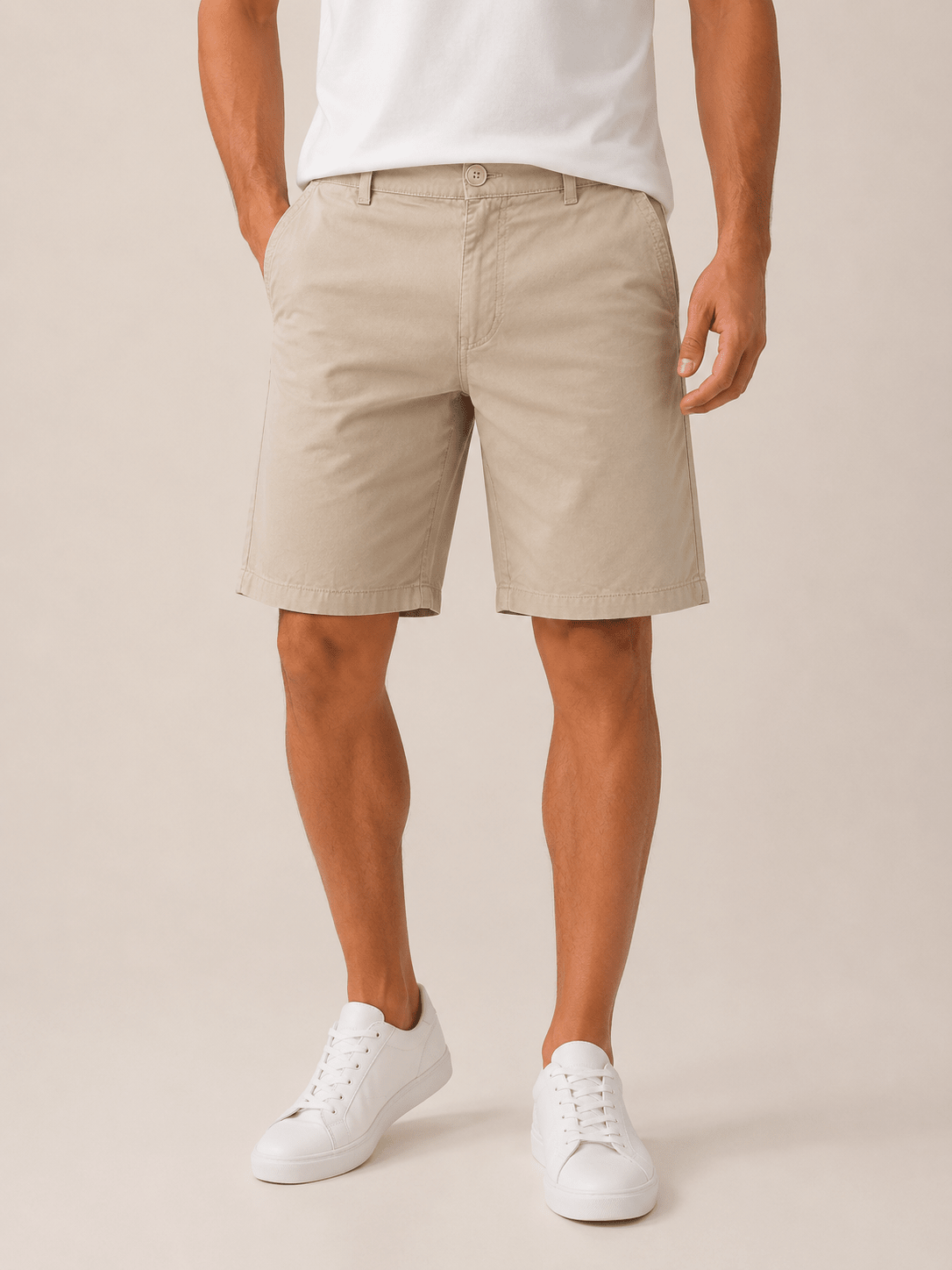Bermuda Eleven Sarja Casual Bege - Henri Store