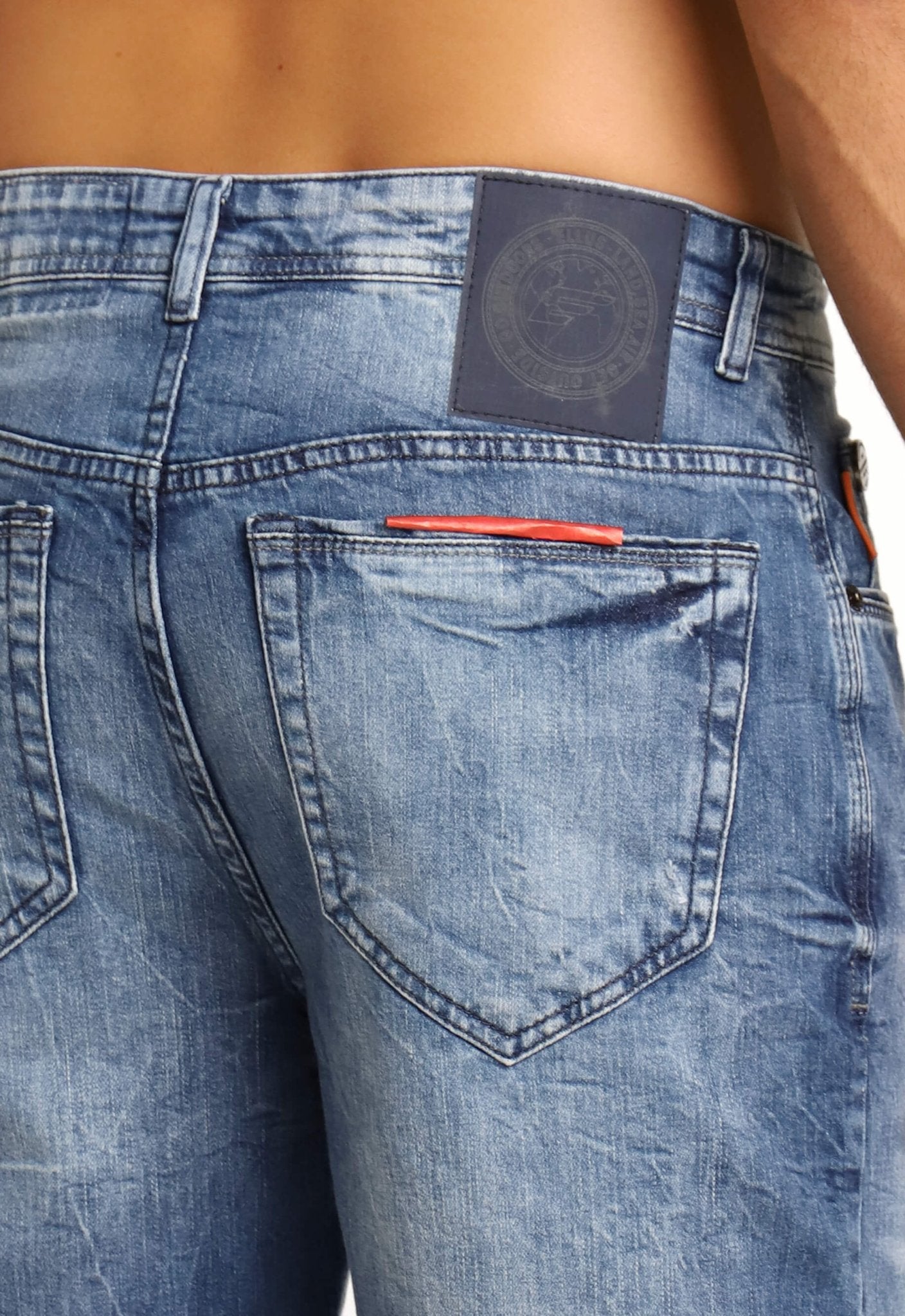 Bermuda Ellus Jeans Dark Sea Elastic Et Zetex - Henri Store