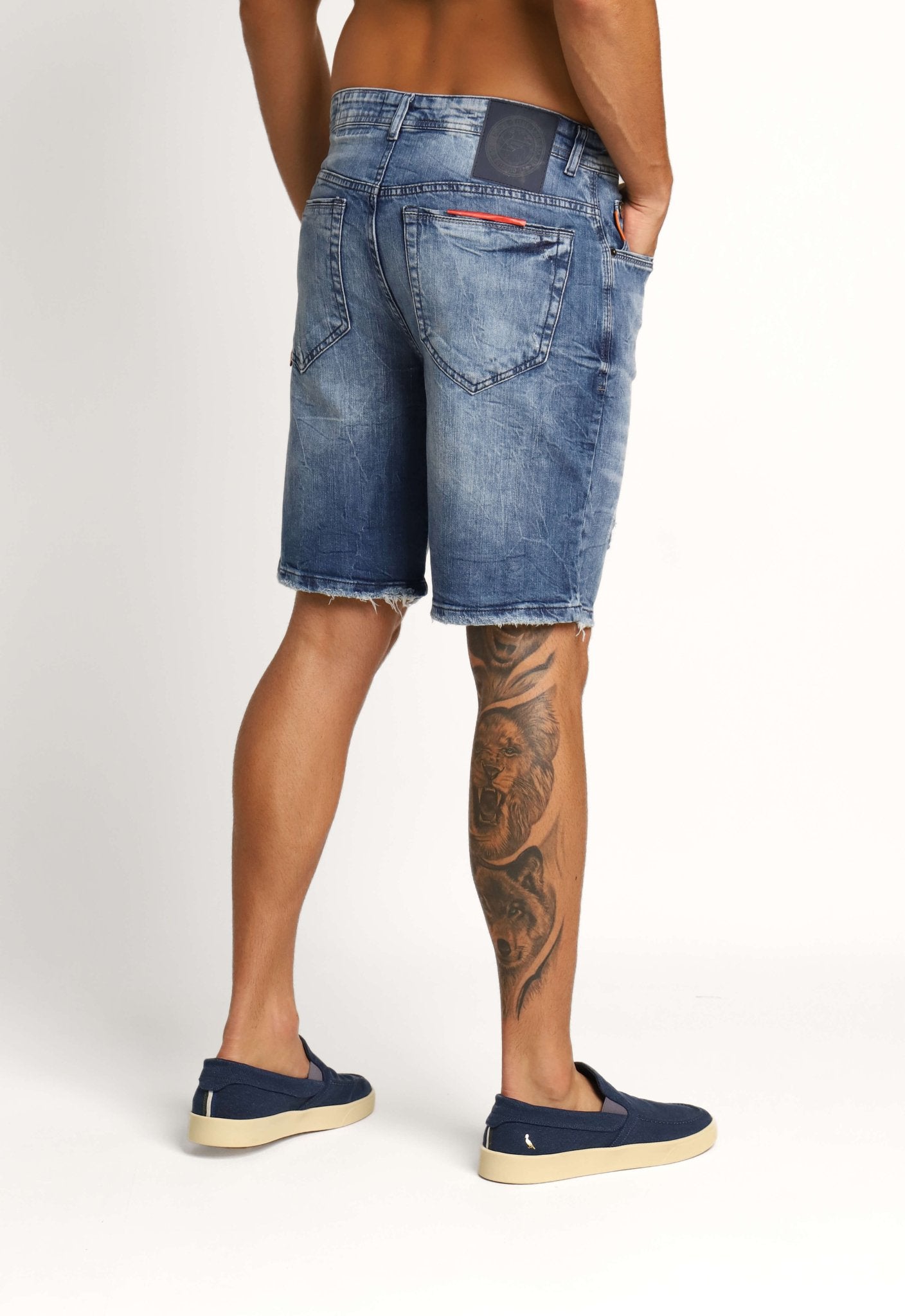 Bermuda Ellus Jeans Dark Sea Elastic Et Zetex - Henri Store