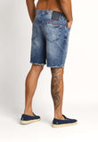 Bermuda Ellus Jeans Dark Sea Elastic Et Zetex - Henri Store
