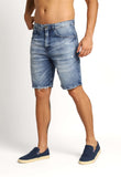 Bermuda Ellus Jeans Dark Sea Elastic Et Zetex - Henri Store