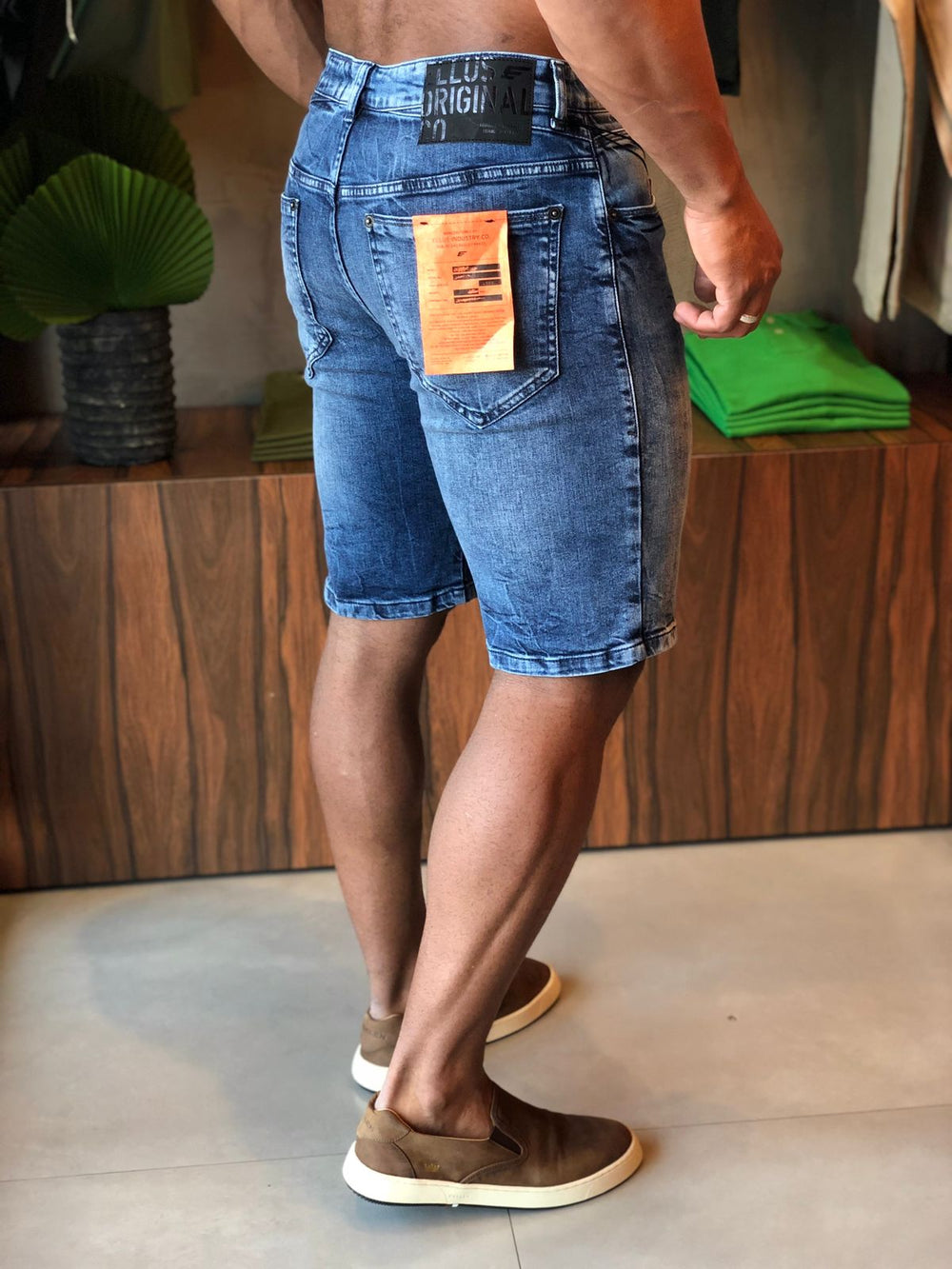 Bermuda Jeans Masculina Ellus Extreme Blue - Henri Store
