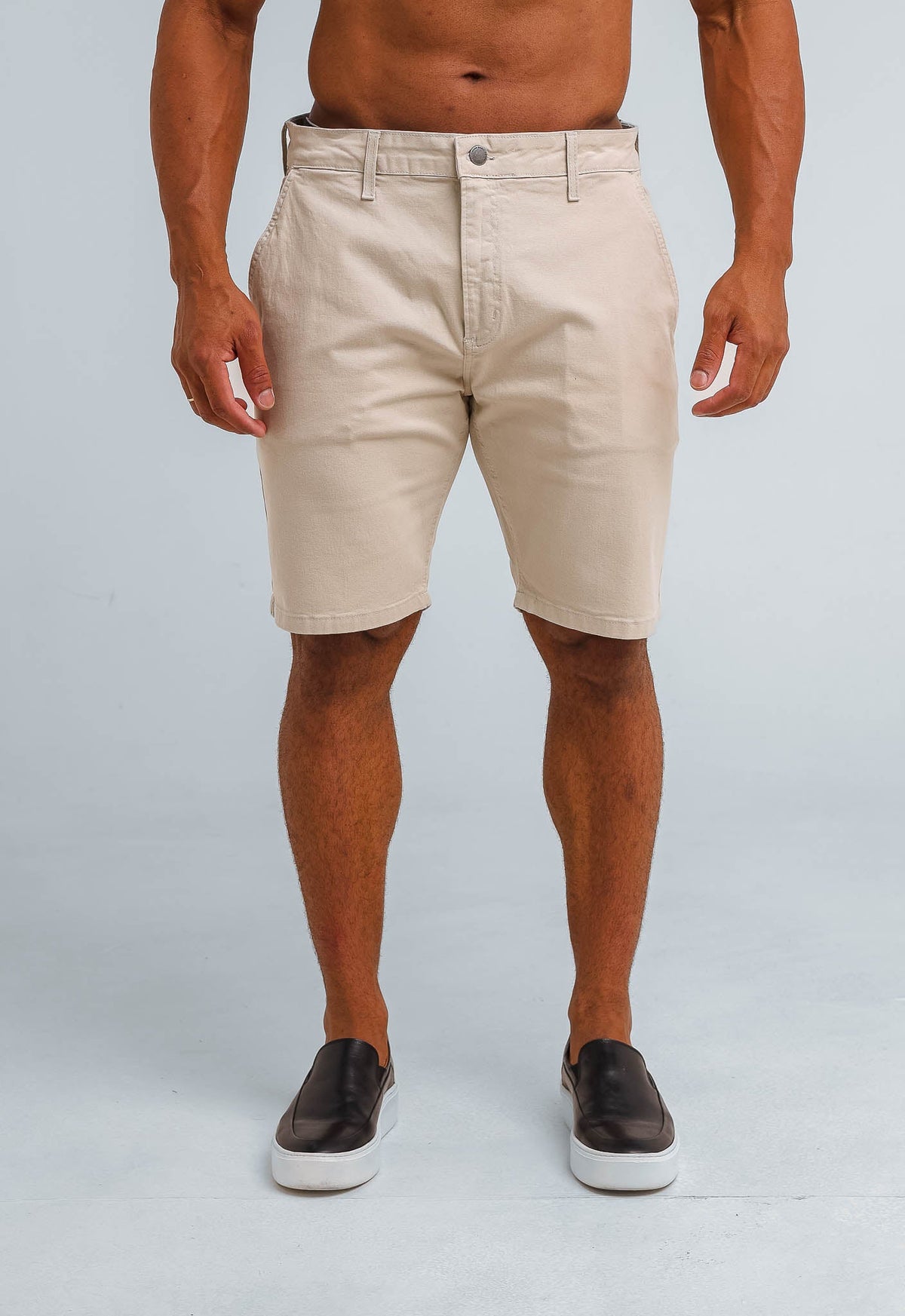 Bermuda John John London Sand em Sarja Bege - Henri Store
