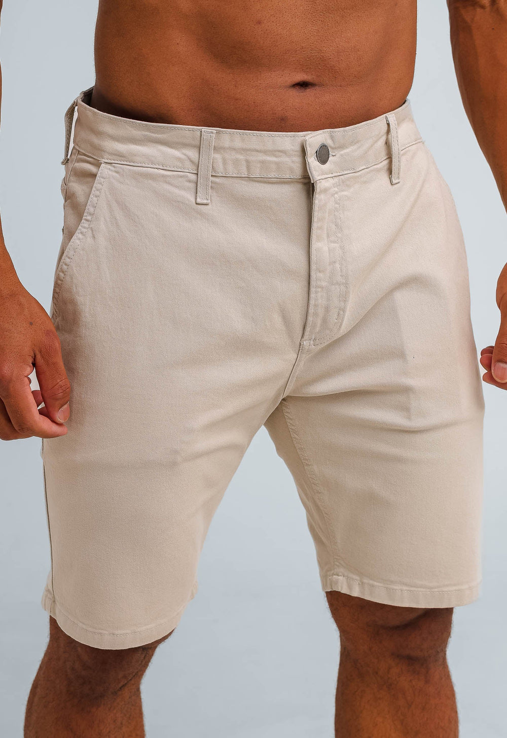 Bermuda John John London Sand em Sarja Bege - Henri Store