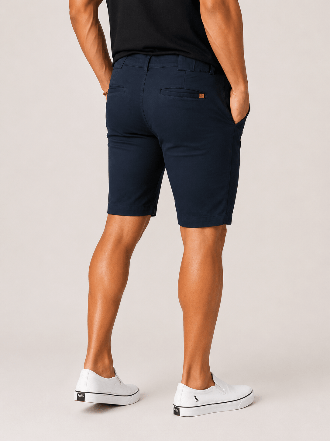 Bermuda Kanzo Sarja Azul Marinho - Henri Store