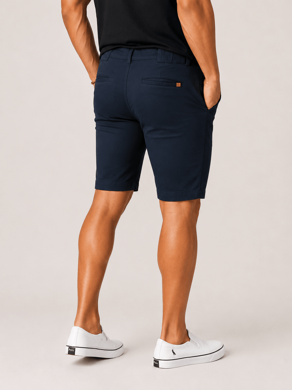 Bermuda Kanzo Sarja Azul Marinho - Henri Store
