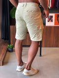 Bermuda Masculina Eleven Cargo em Sarja Areia - Henri Store