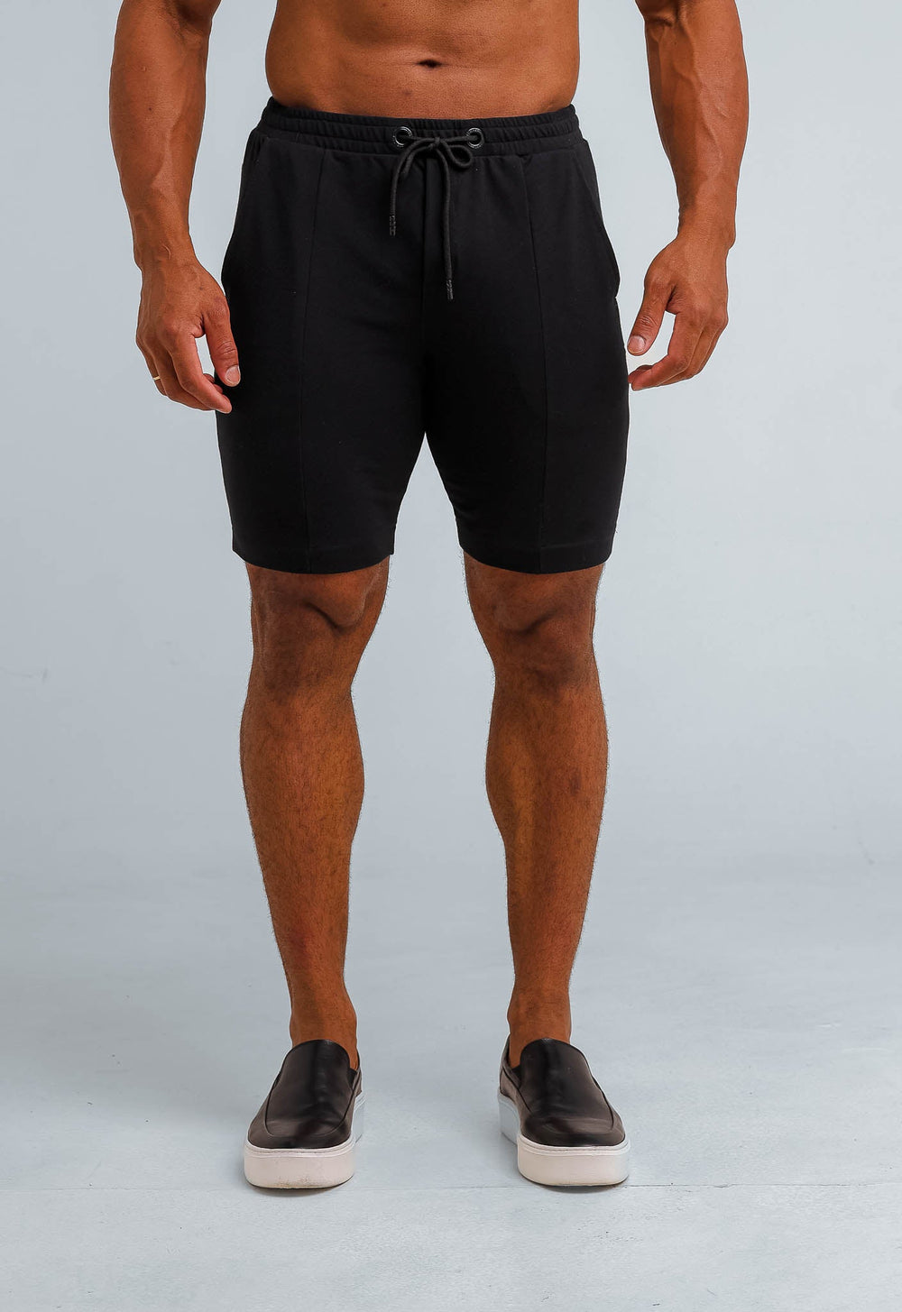 Bermuda Red Feather Black Tape Preto - Henri Store