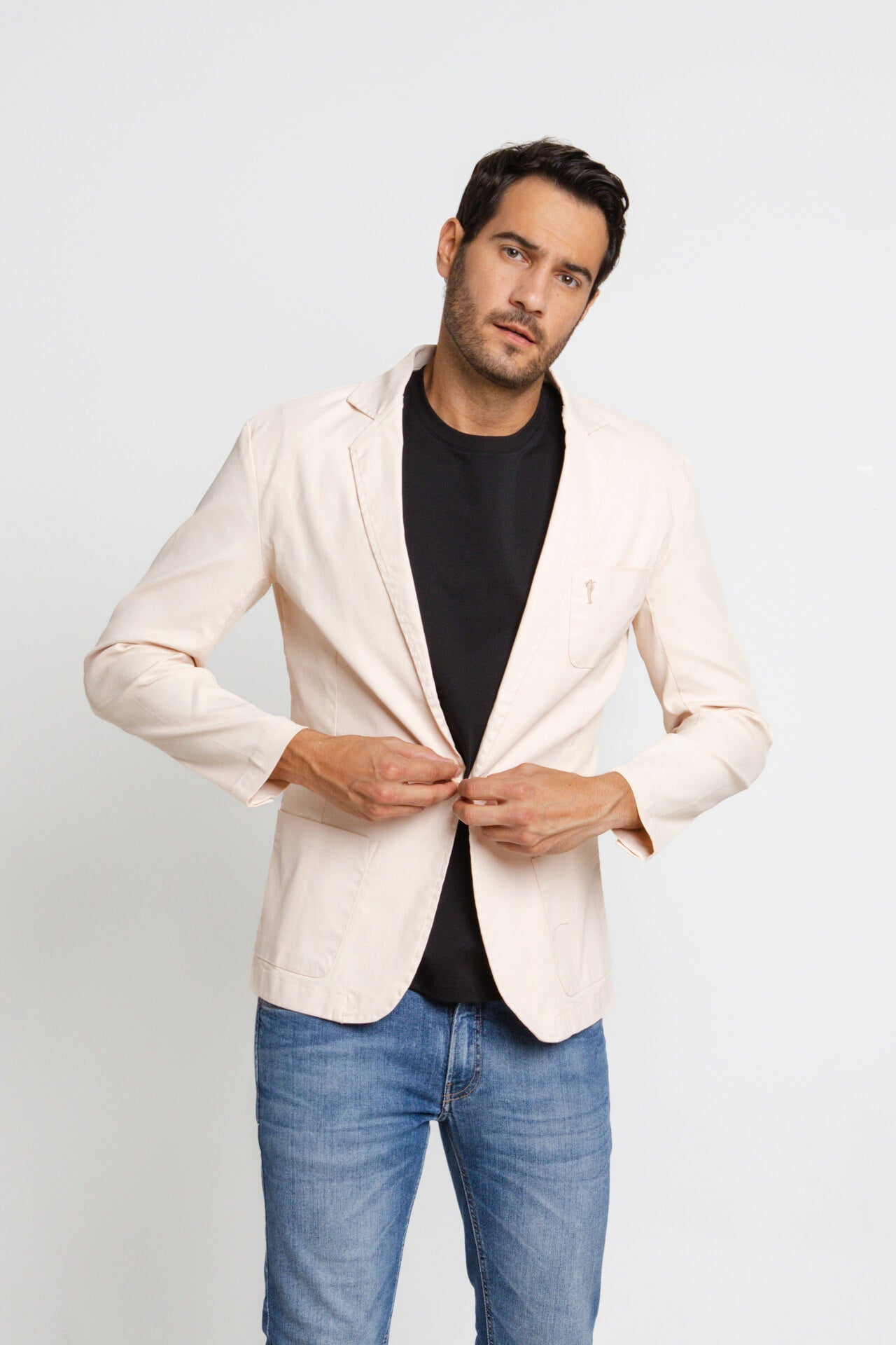 Blazer Zip Off Bolso Fontal 30410 Rosa Bebe - Henri Store