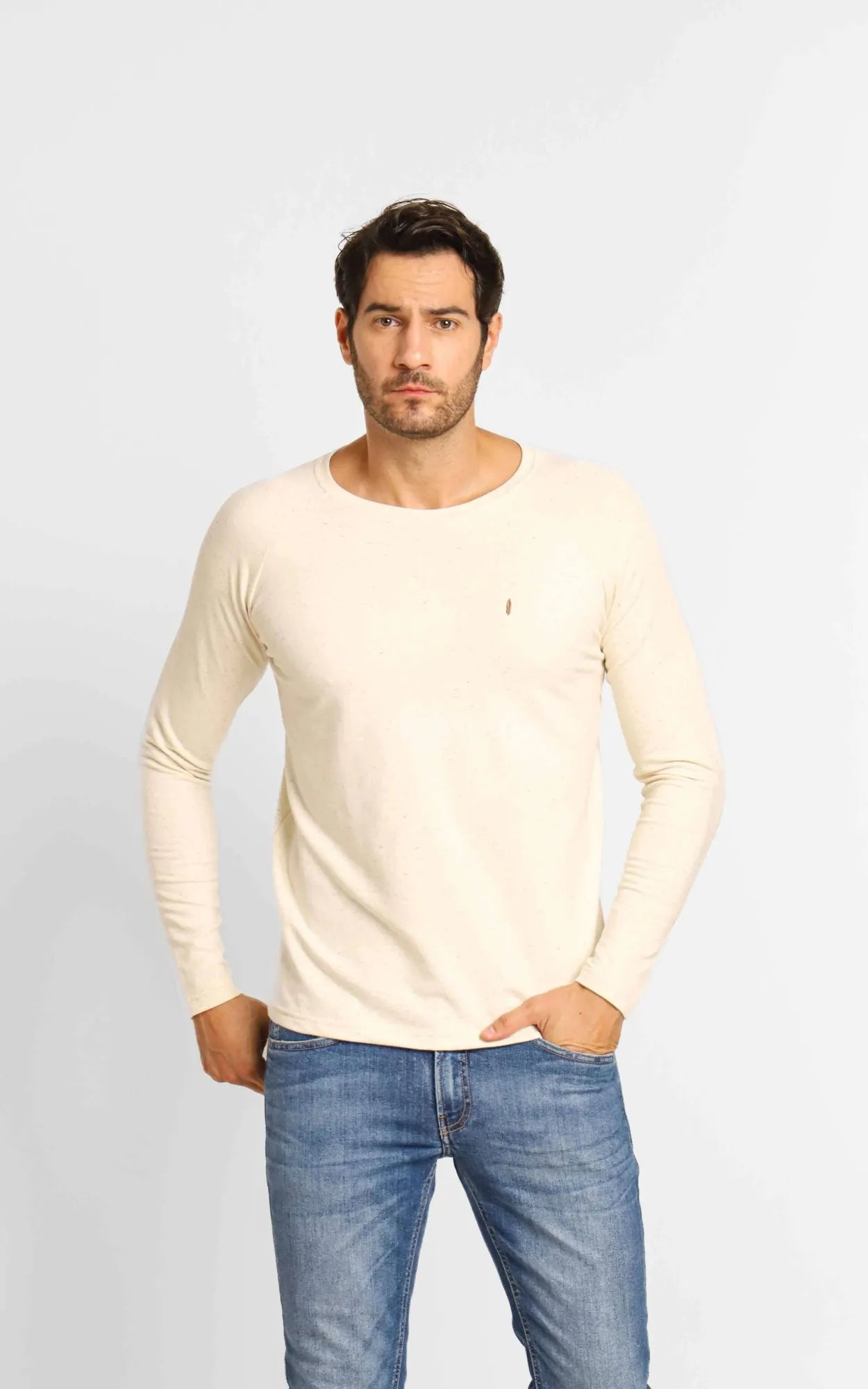 Blusa Red Feather Raglan Moletom Linho - Henri Store